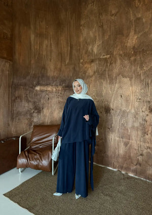 Cupra Shawl Collar Two-Piece Set