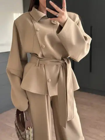 Stand Collar Jacket & Trouser Set (PT009)