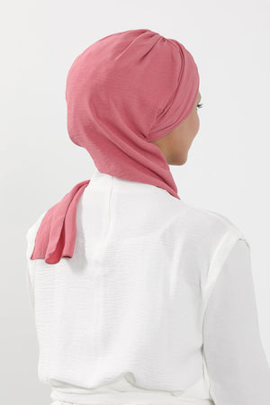 Pre-Styled Aerobin Turban with Elegant Metal Pin