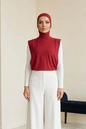 One-Piece Bonnet & Neck Cover – Soft Cotton Lycra Jersey