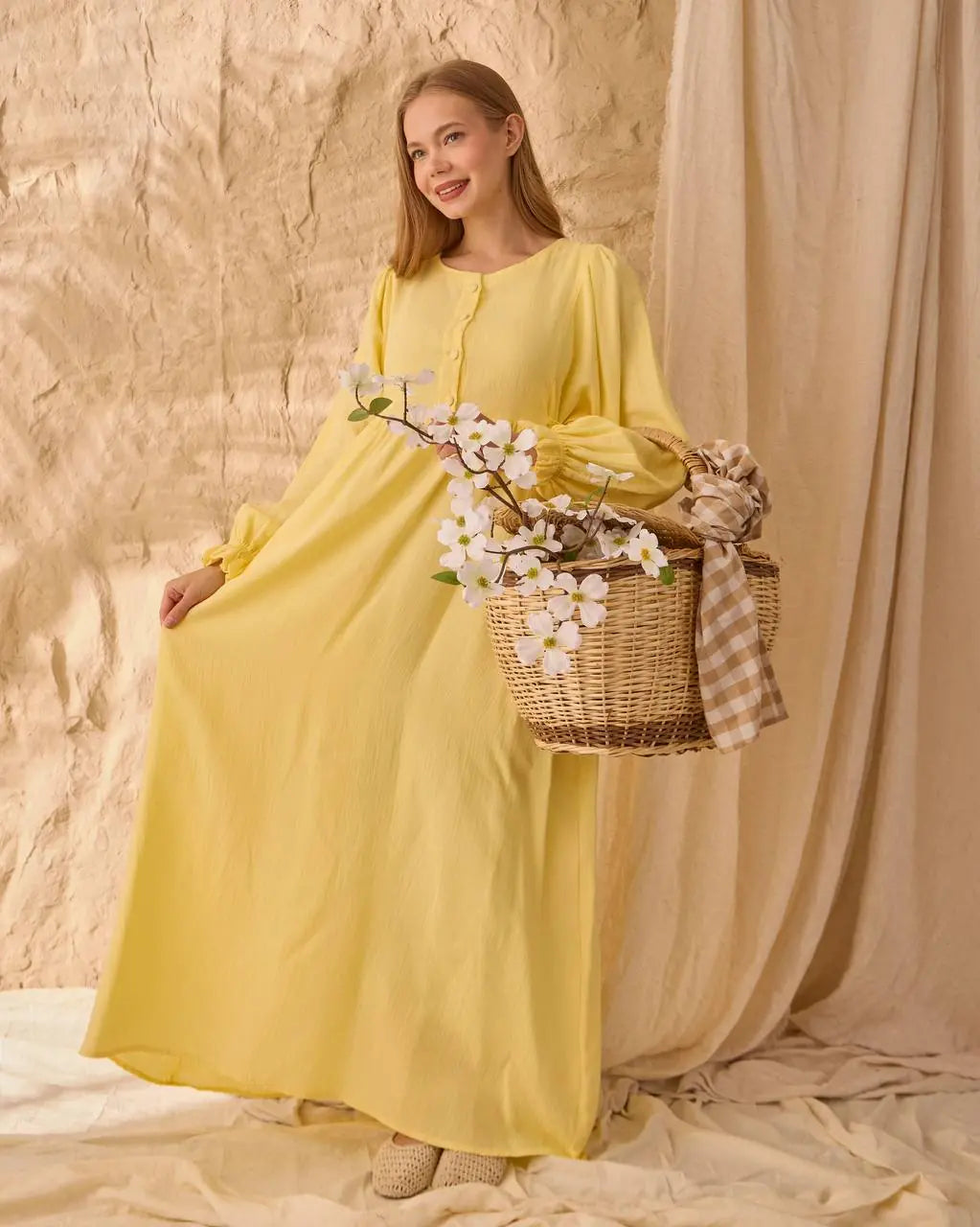 Muslin Tie-Waist Dress
