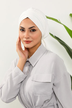 Soft Pleated Aerobin Bonnet Head Covering