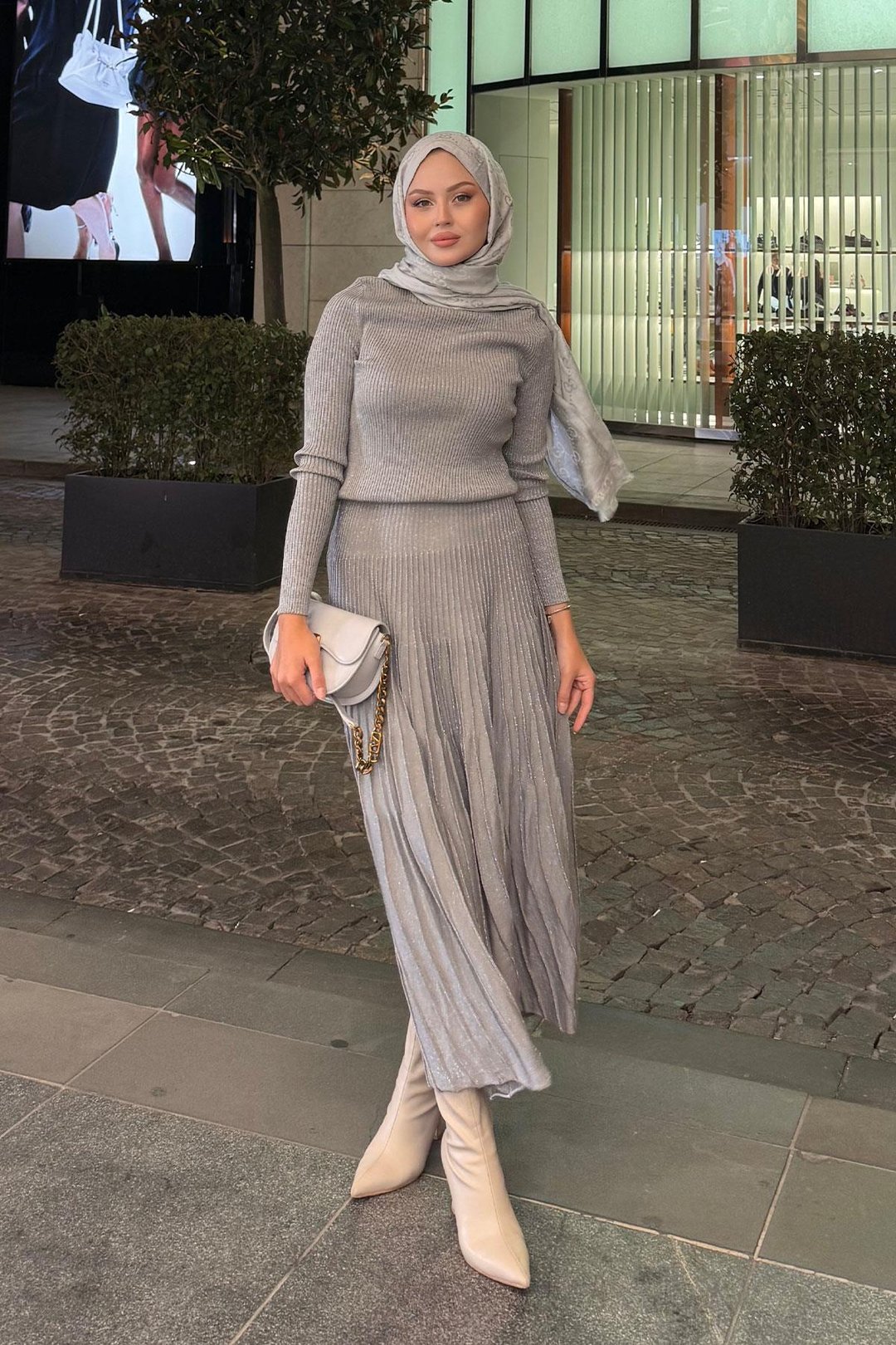 فستان لامع فخم طويل – DR001