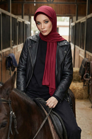 Jersey Visor Hooded Shawl