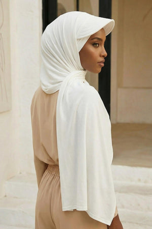 Jersey Visor Hooded Shawl