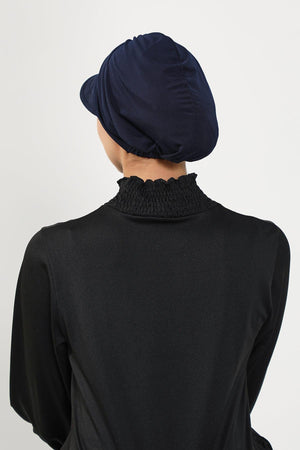 Modest Swim Bonnet with Visor – Water-Resistant & Quick-Dry