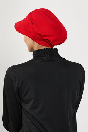 Modest Swim Bonnet with Visor – Water-Resistant & Quick-Dry