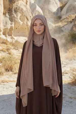 Practical Bonneted Chiffon Shawl