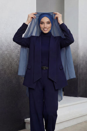 Practical Bonneted Chiffon Shawl