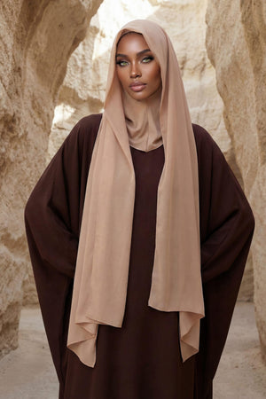 Practical Bonneted Chiffon Shawl