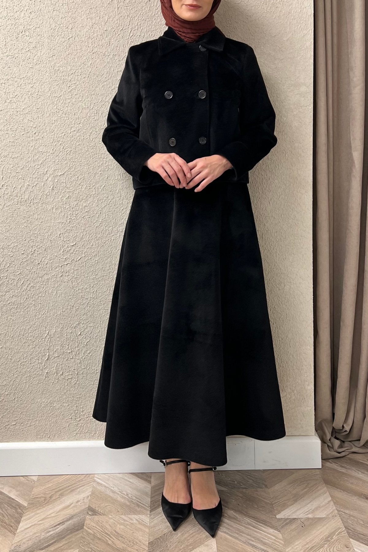 Luxury Winter Set in Lined Wool Fabric (SK018)