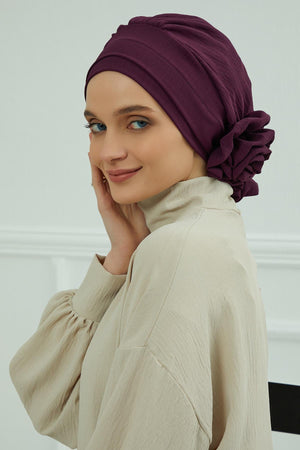 Ready-to-Wear Aerobin Turban with Rosette Detail