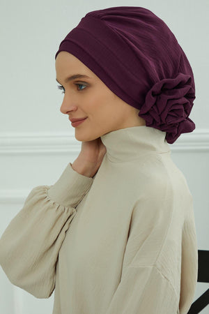 Ready-to-Wear Aerobin Turban with Rosette Detail