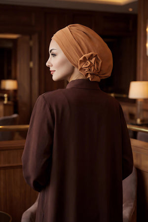 Ready-to-Wear Aerobin Turban with Rosette Detail