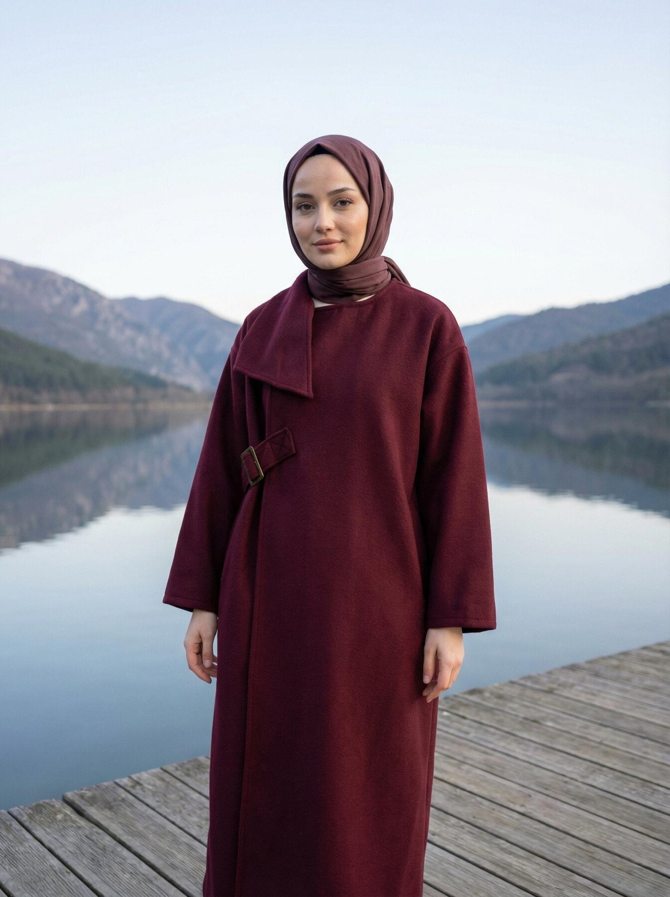 Alpaca Cashmere Winter Cape Coat (JK013)