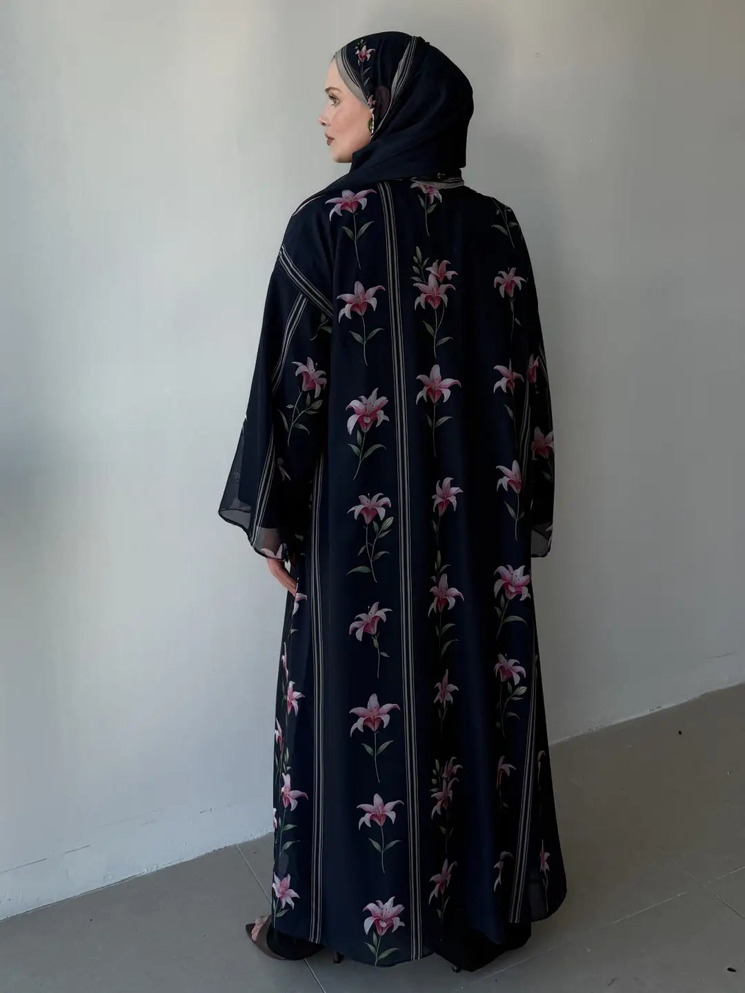 Abaya and Shawl Two-Piece Set