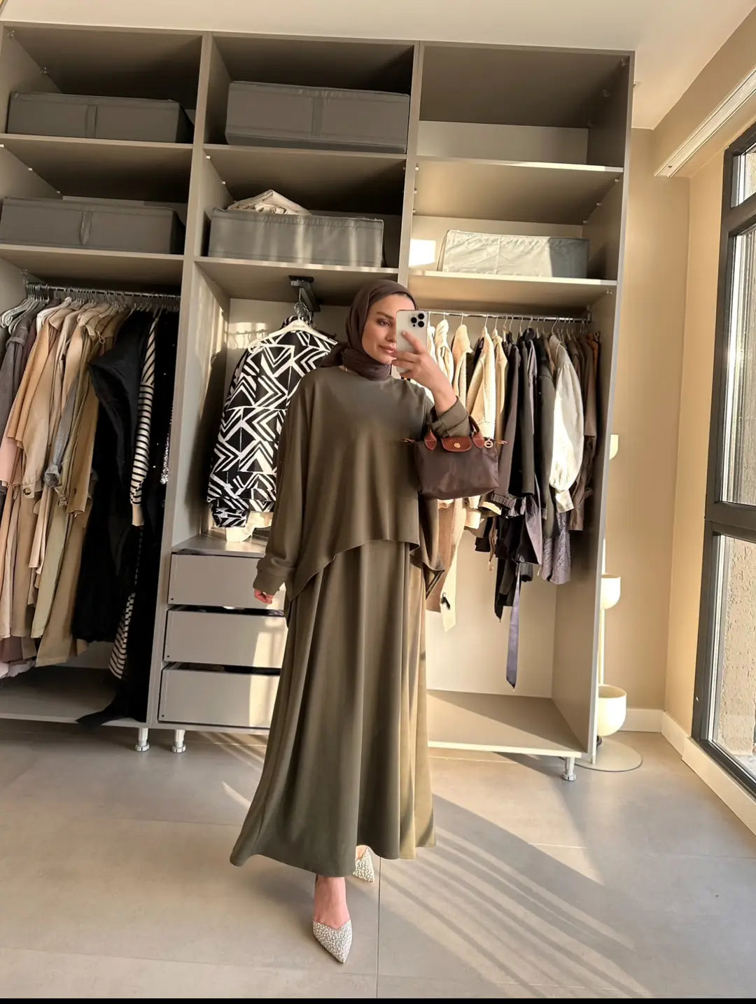 Two-Piece Canvas Modest Set