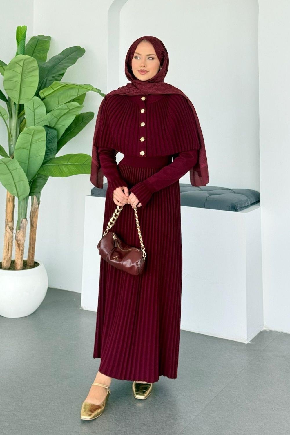 Butterfly Pleated Two-Piece Set DR003