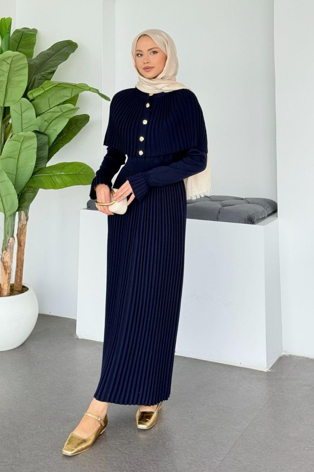 Butterfly Pleated Two-Piece Set DR003