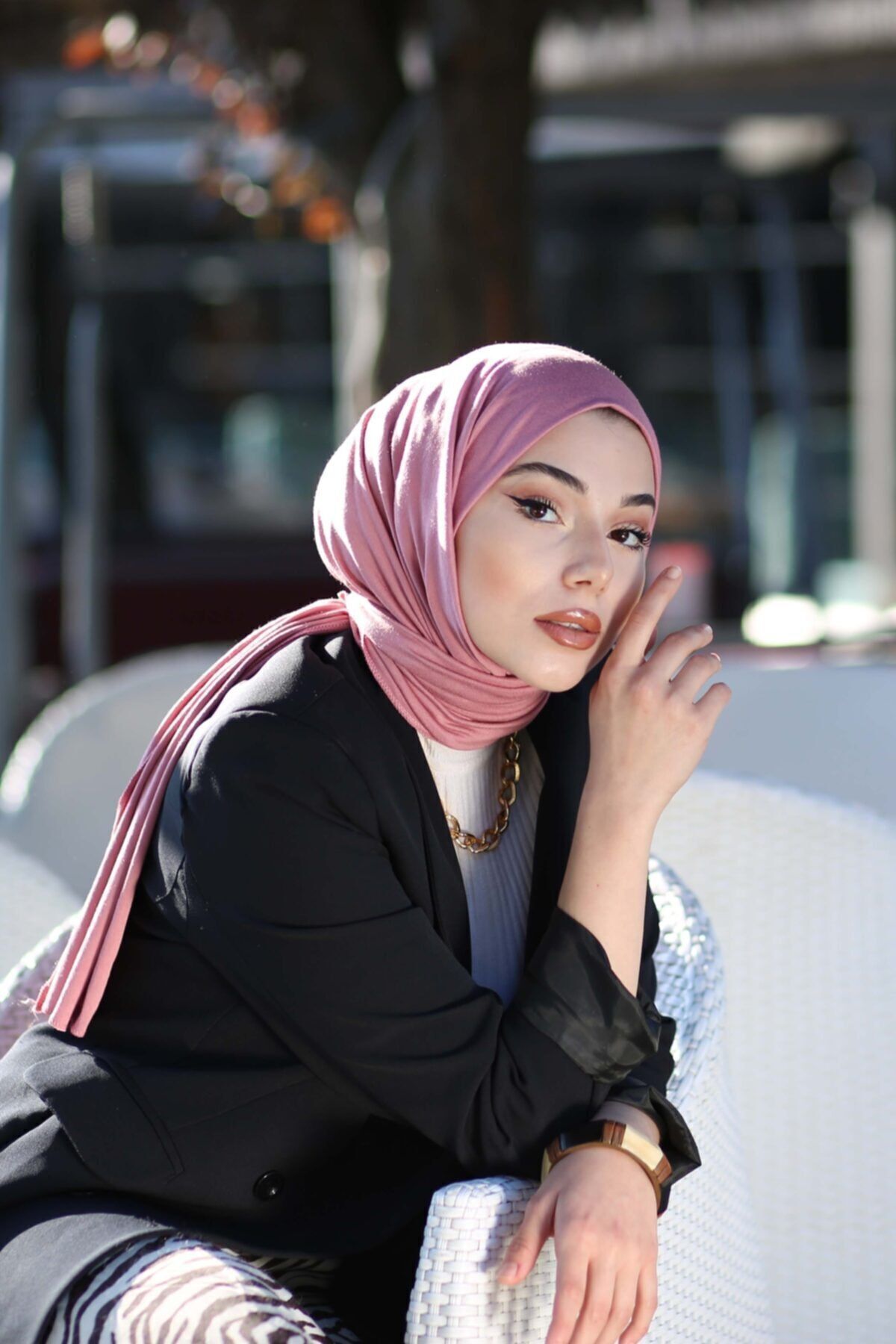 Soft Viscose Jersey Shawl — seker-pembe
