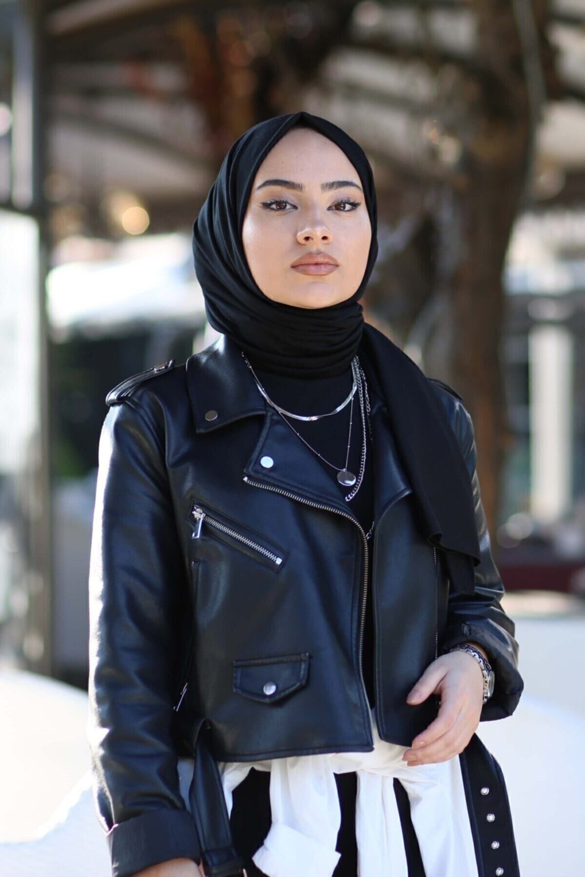 Soft Viscose Jersey Shawl — Siyah