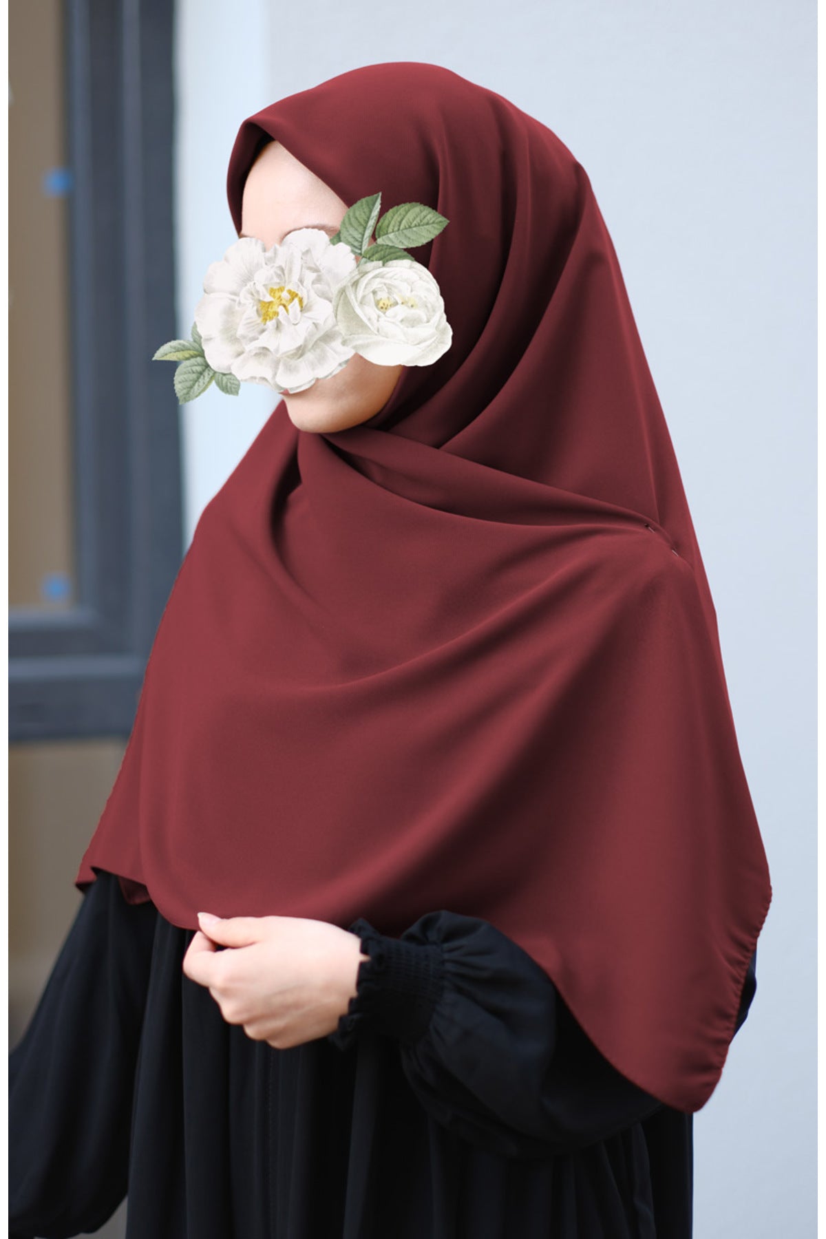 Plain Woven Large Square Scarf - Soft Drape, 120x120 cm — kiremit