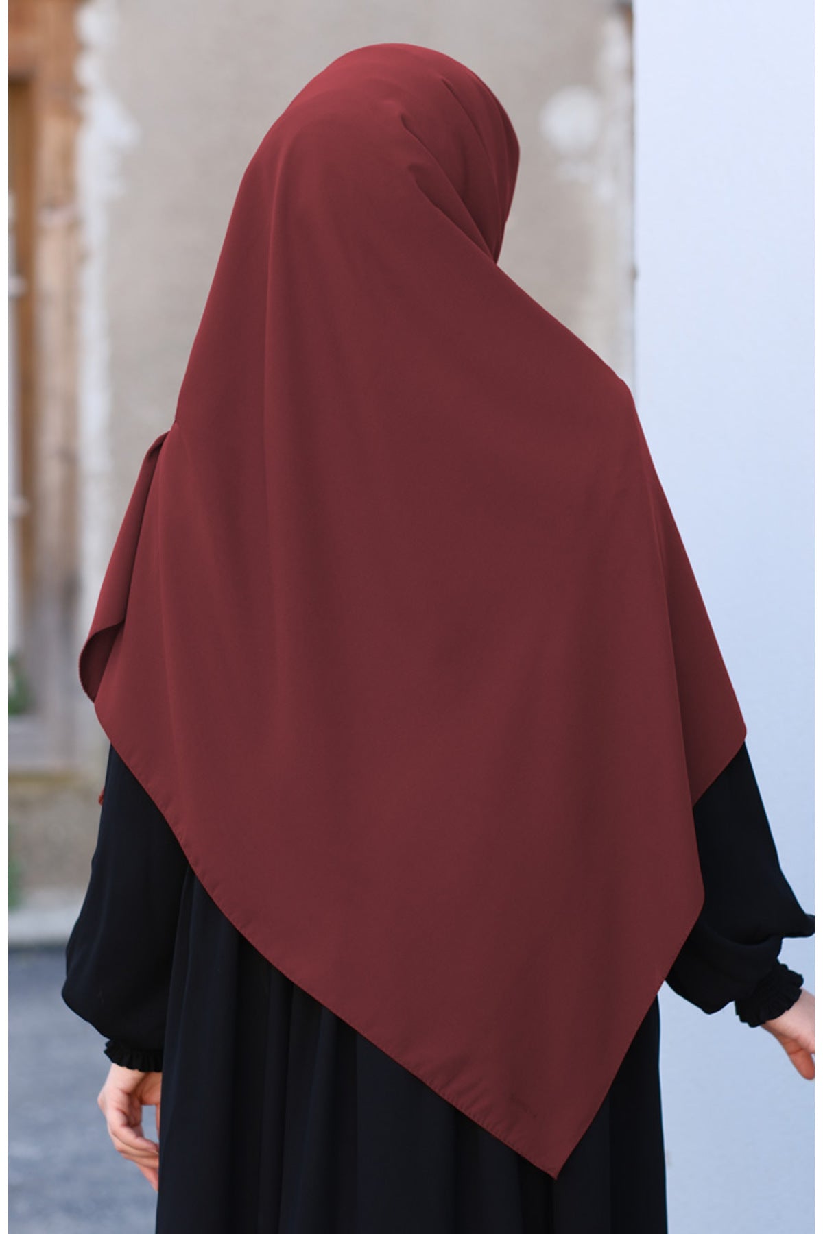 Plain Woven Large Square Scarf - Soft Drape, 120x120 cm — kiremit