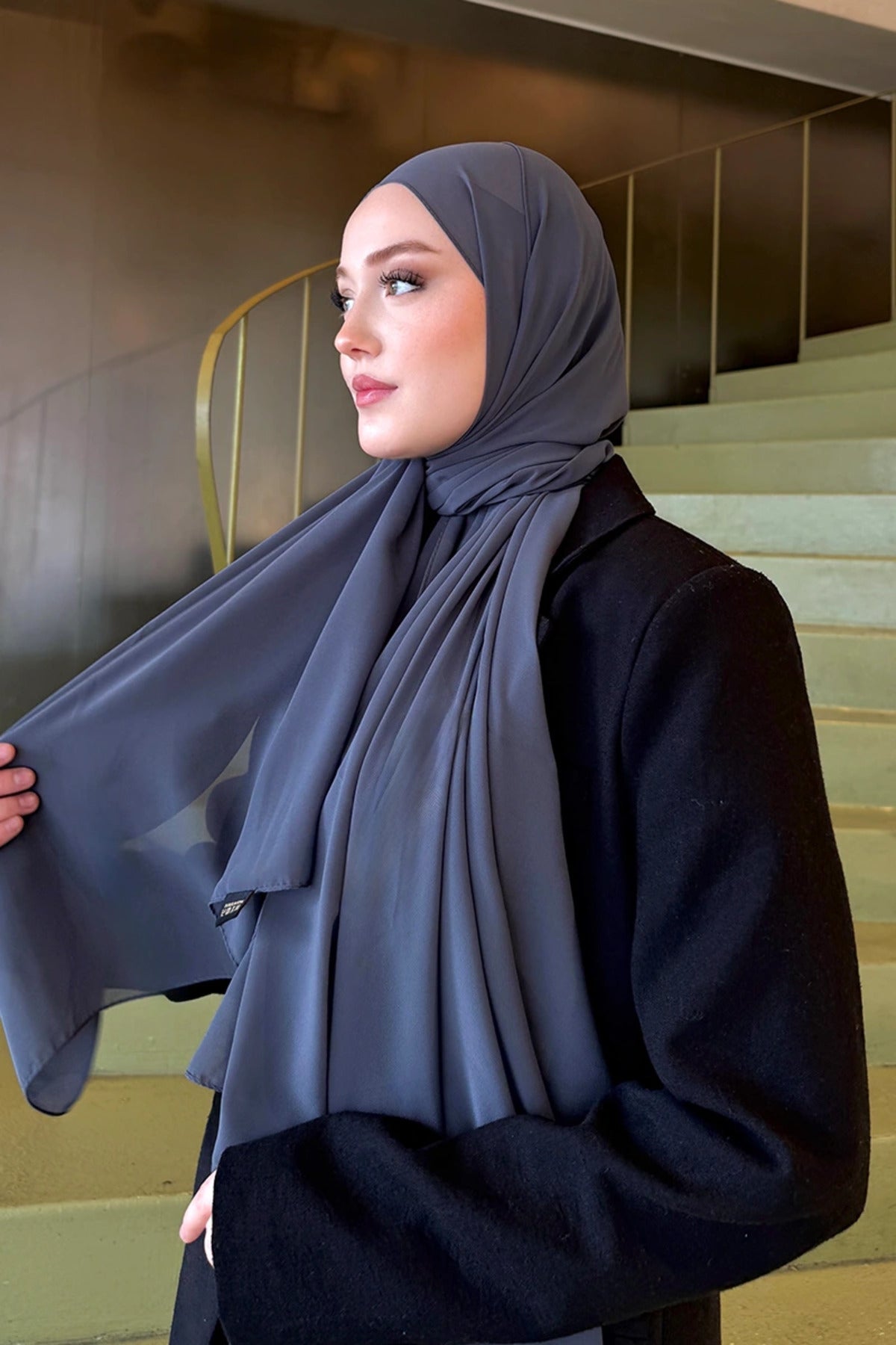 Smooth Crepe Shawl for Versatile Modest Styling — fume