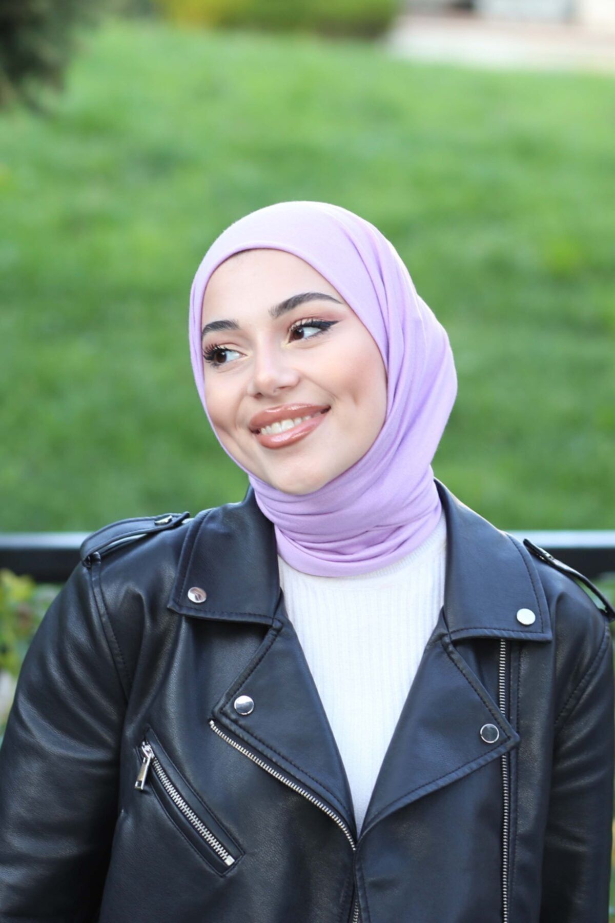 Soft Viscose Jersey Shawl — lila