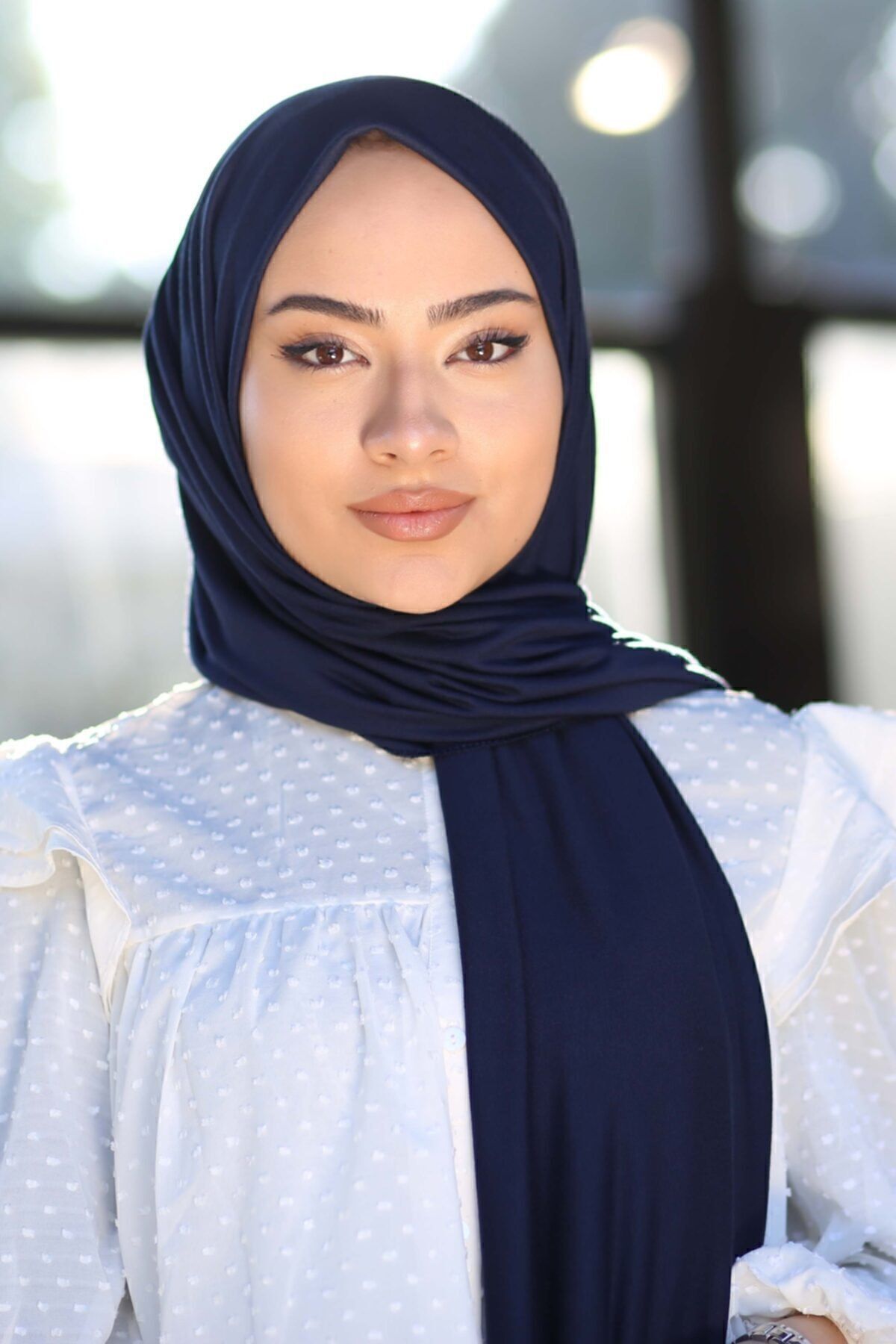Soft Viscose Jersey Shawl — Lacivert