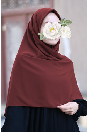 Plain Woven Large Square Scarf - Soft Drape, 120x120 cm — kiremit