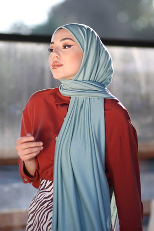 Soft Viscose Jersey Shawl — su-yesili