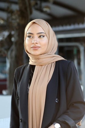 Soft Viscose Jersey Shawl — camel
