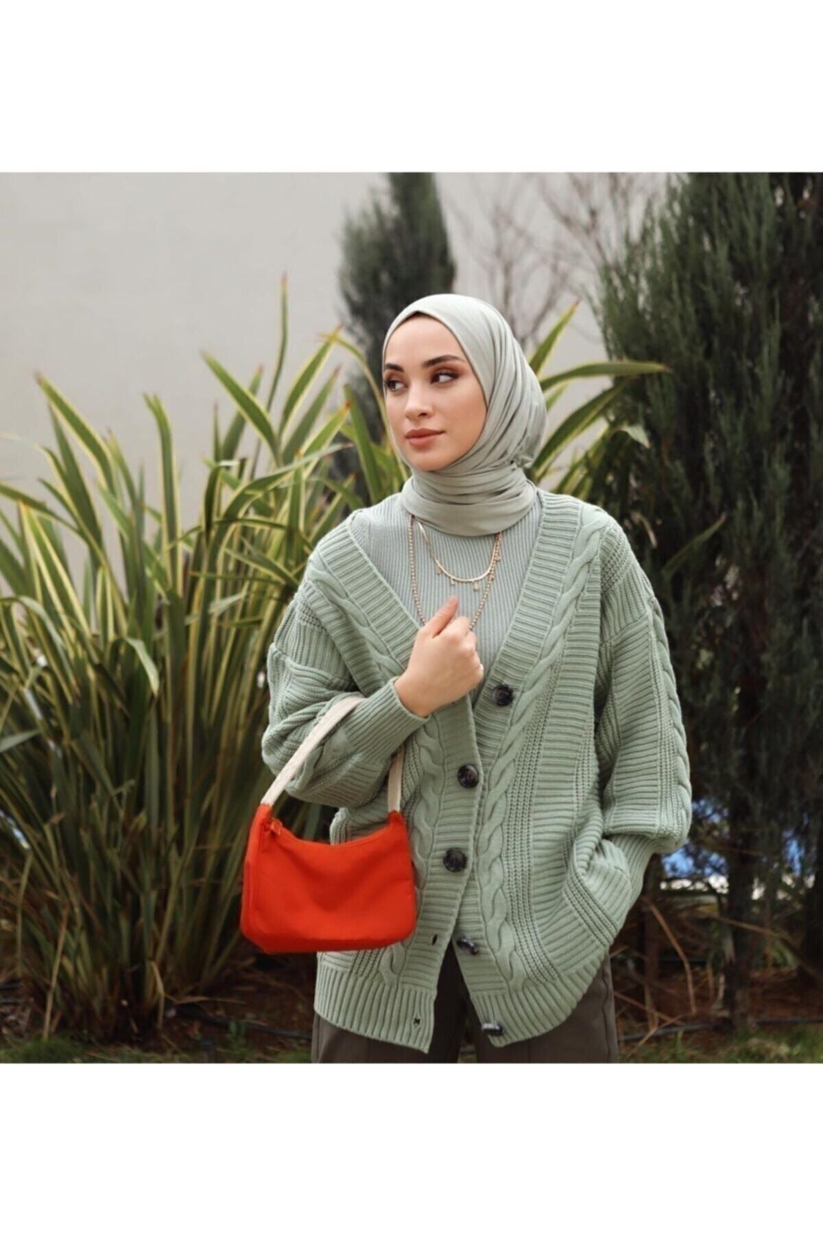 Soft Viscose Jersey Shawl — acik-mercan-yesili
