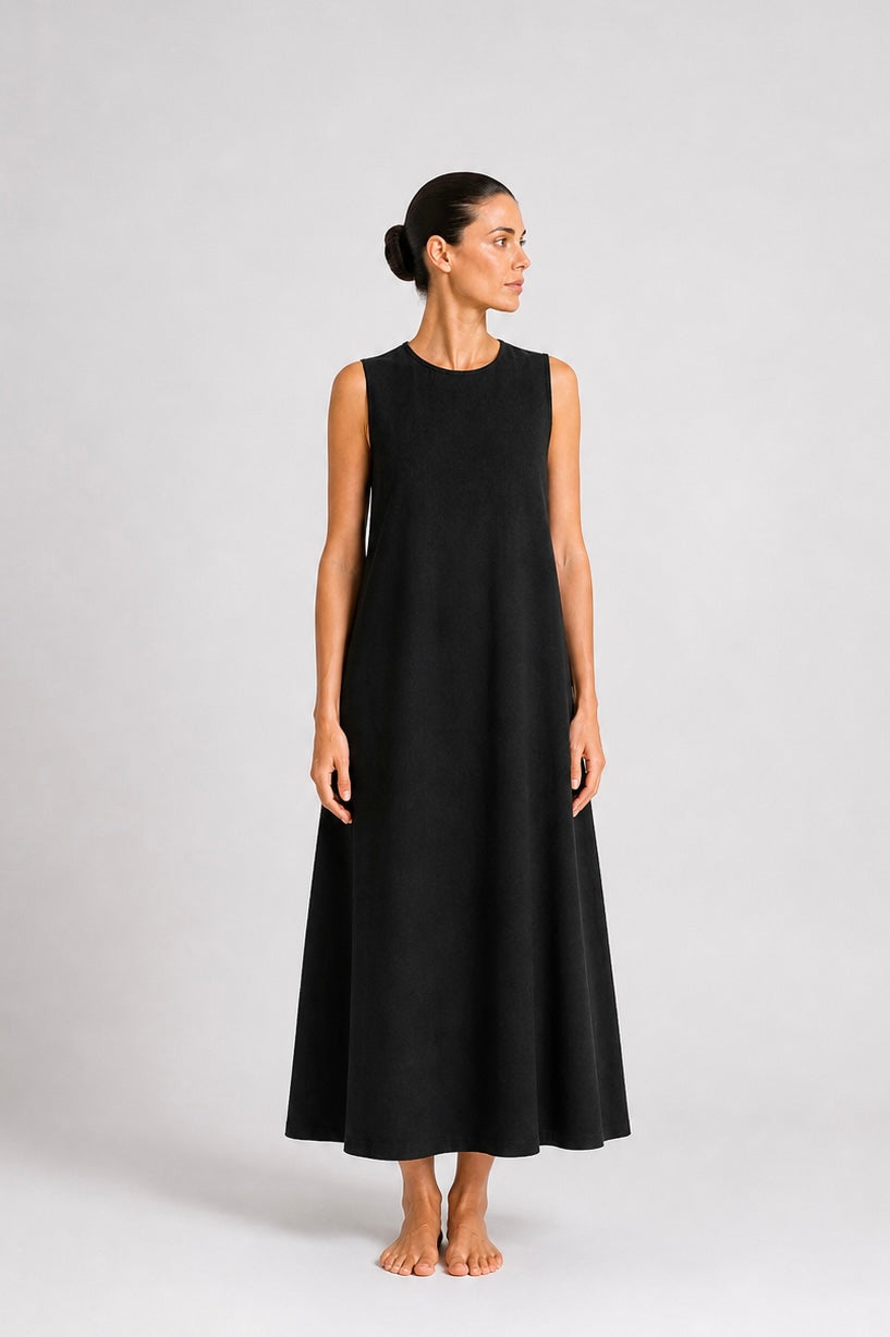 Cotton Linen Sleeveless Dress (hijab essentials)wearing under an abaya or dress
