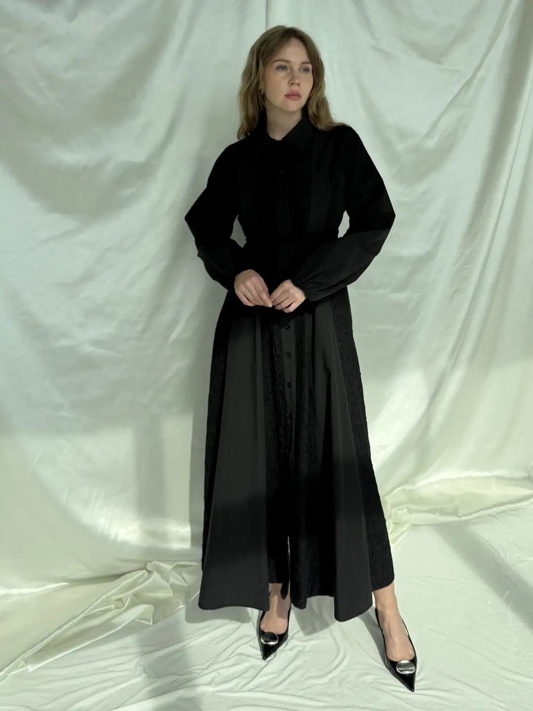 Modest Lace fabric Dress