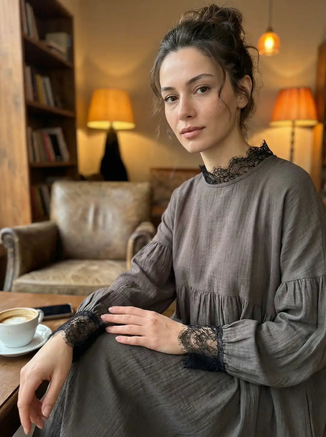 Muslin Lace Dress