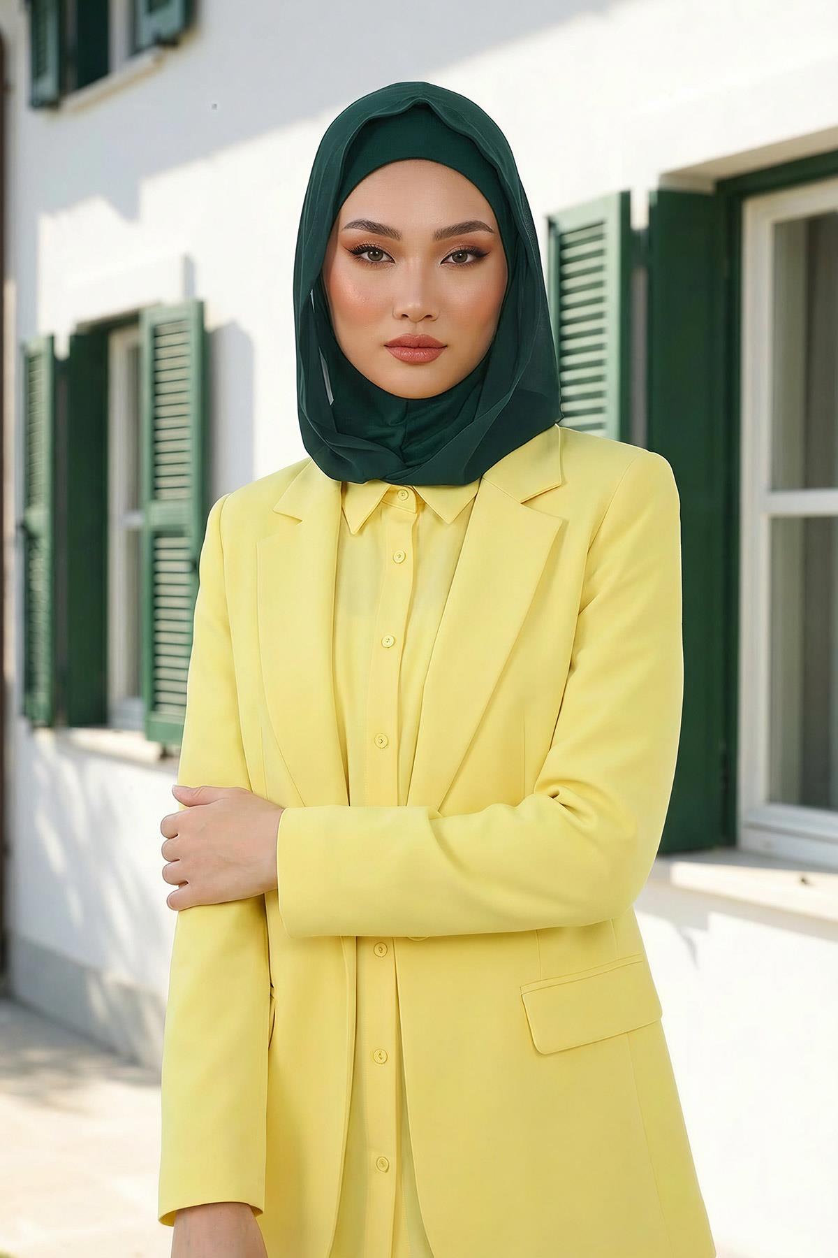 Chiffon Hooded Jersey Underscarf with Neck Coverage