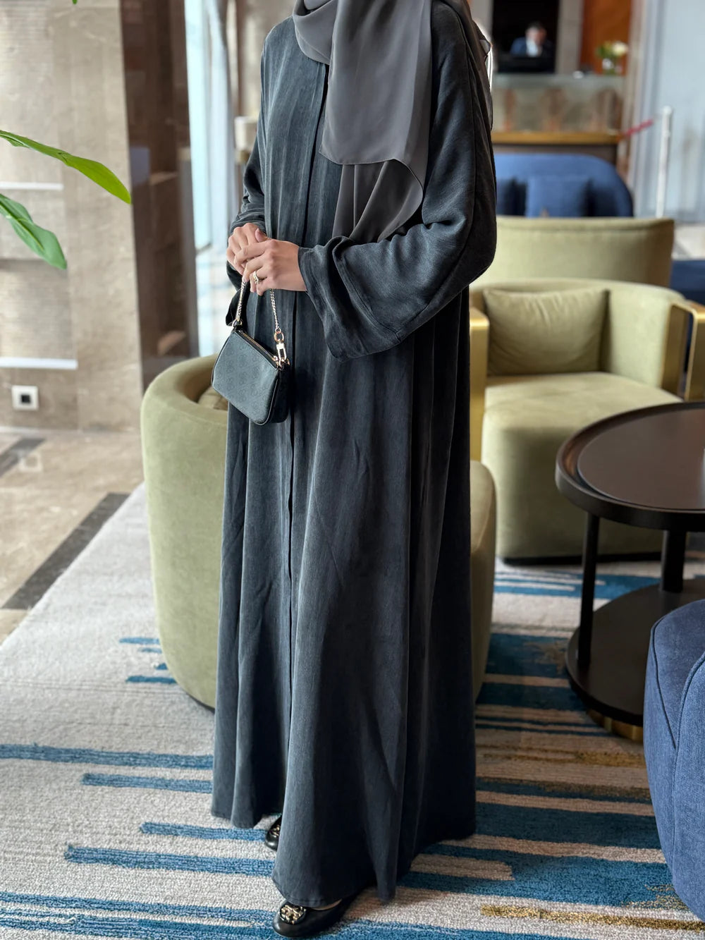 100% natural Bamboo Silk Abaya (AB003)