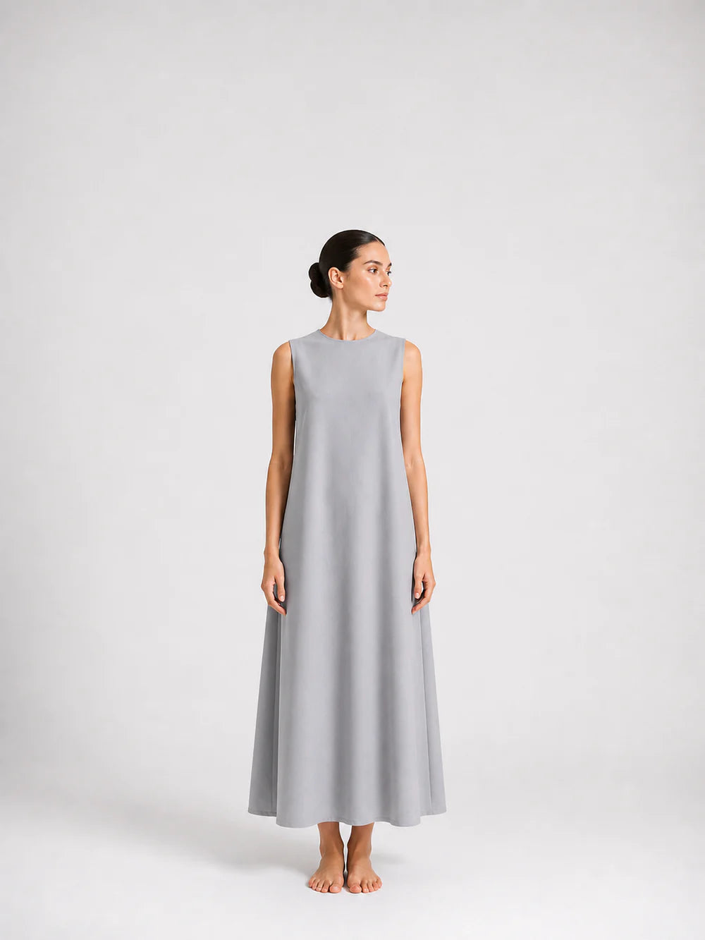 Cotton Linen Sleeveless Dress (hijab essentials)wearing under an abaya or dress