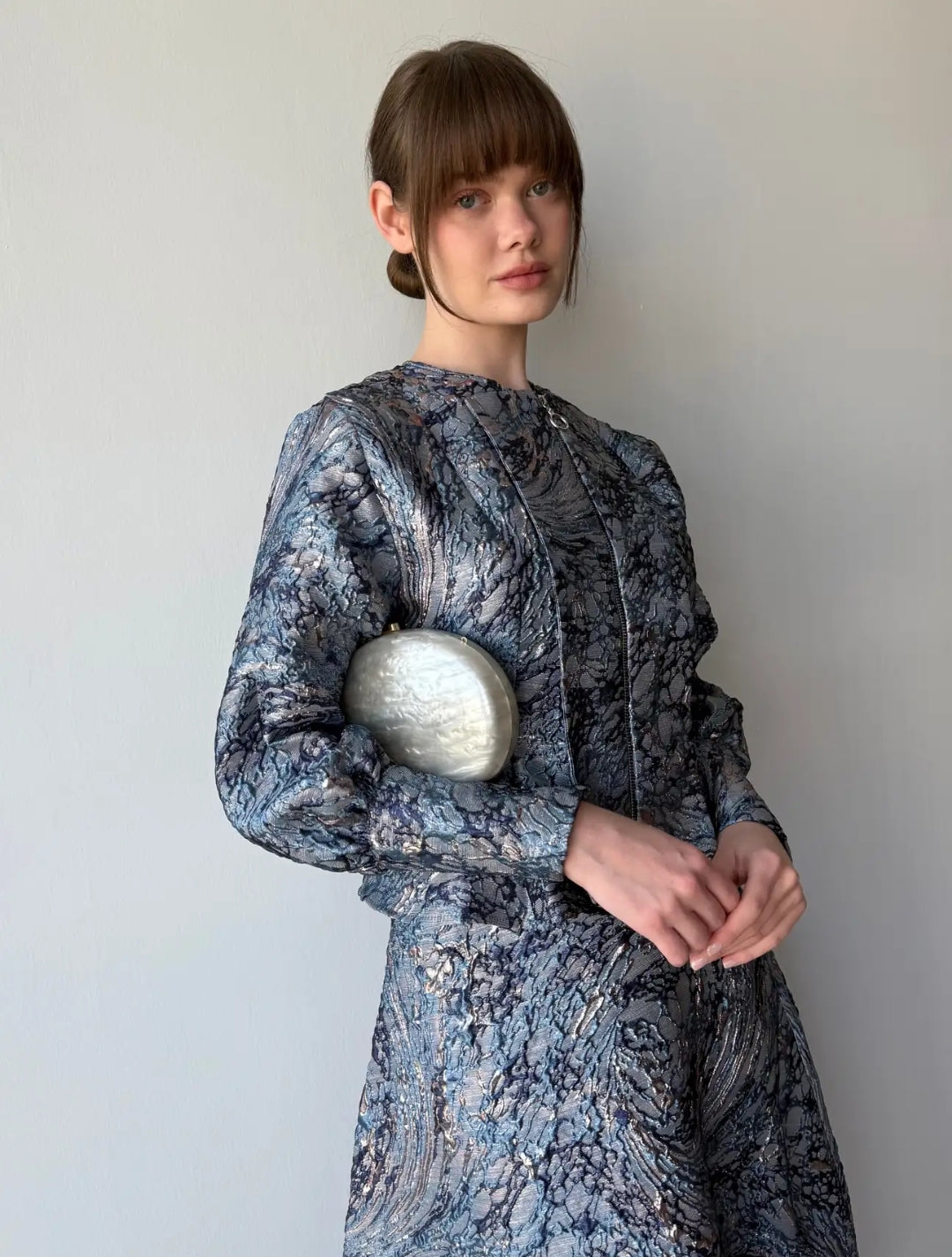 Luxury Jacquard Skirt Set