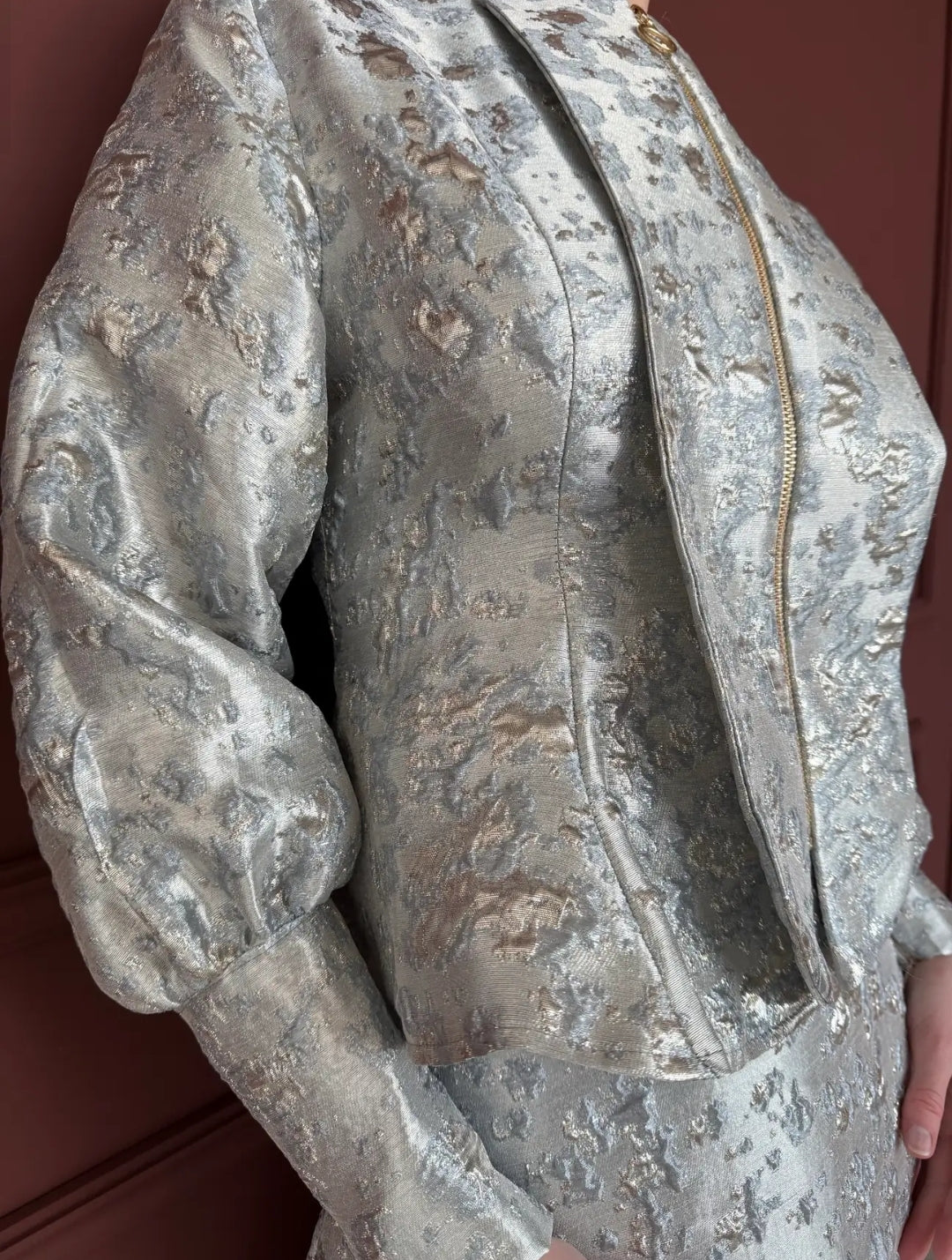 Luxury Jacquard Skirt Set