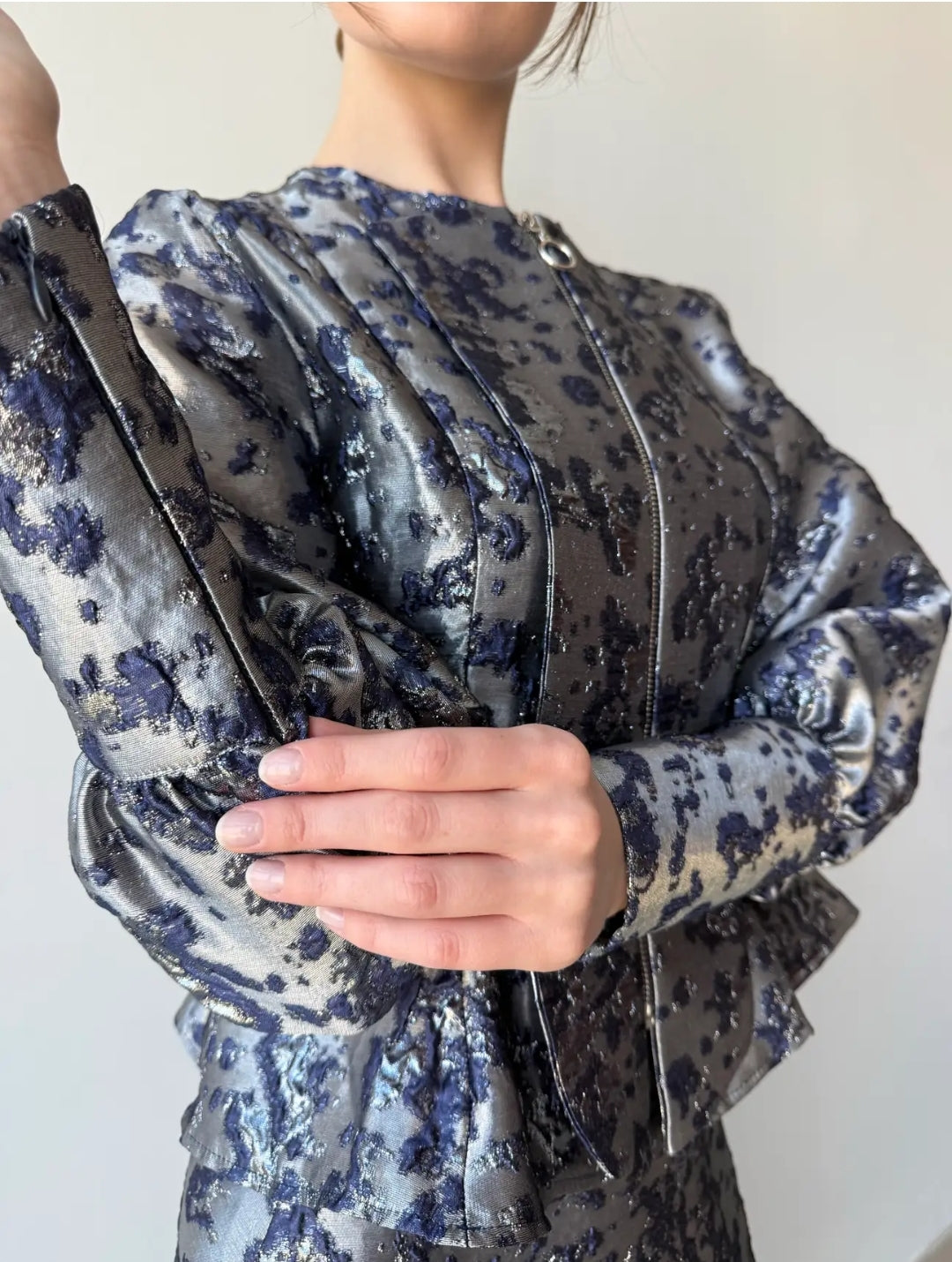 Luxury Jacquard Skirt Set