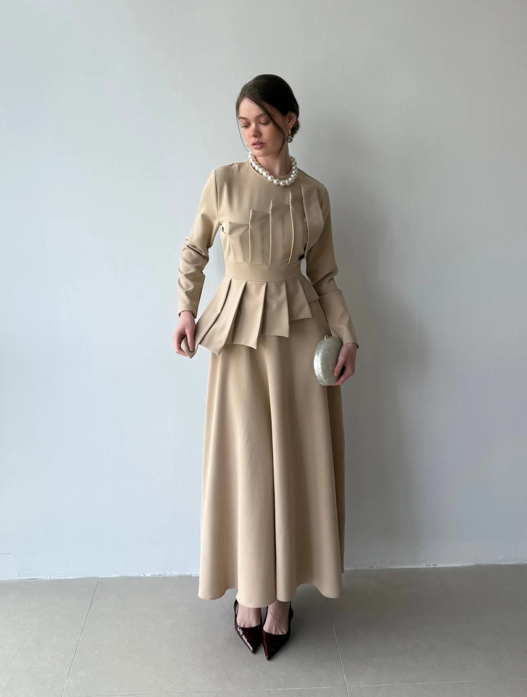 Elegant Double Crepe Dress