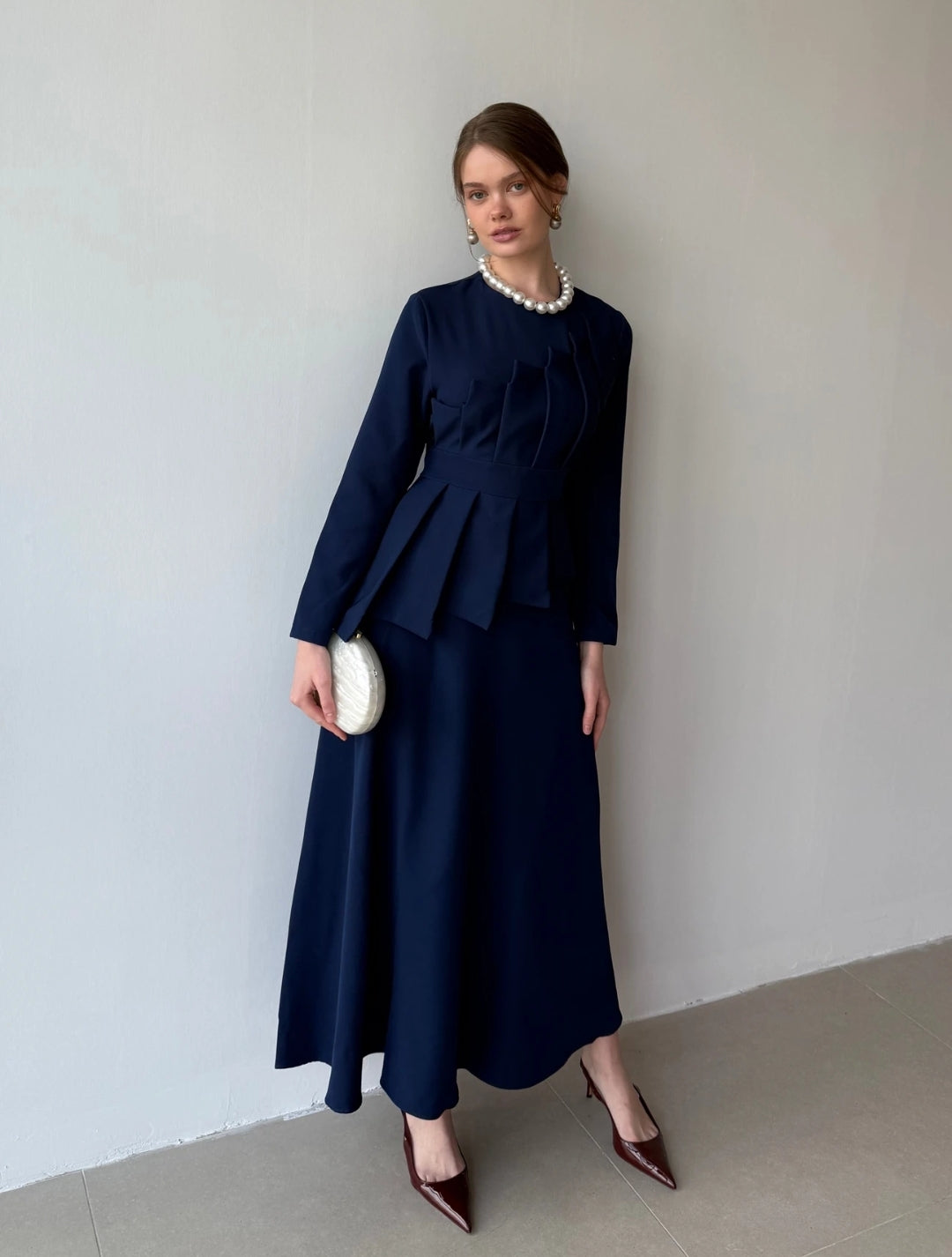 Elegant Double Crepe Dress