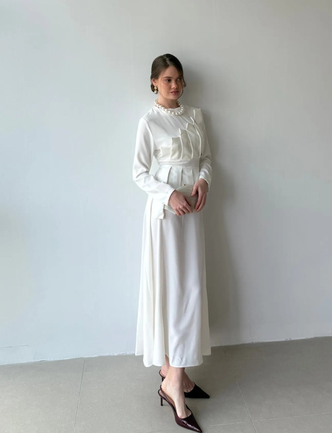 Elegant Double Crepe Dress