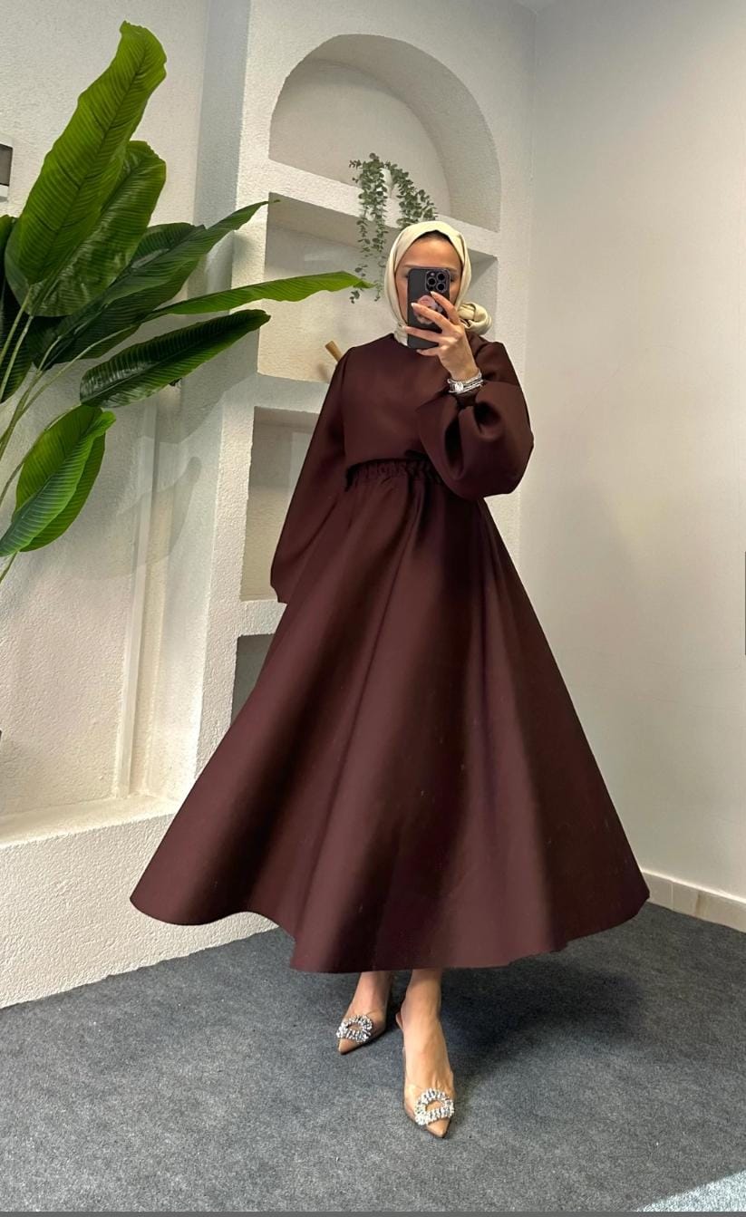 Elegance Scuba skirt Set (SK013)