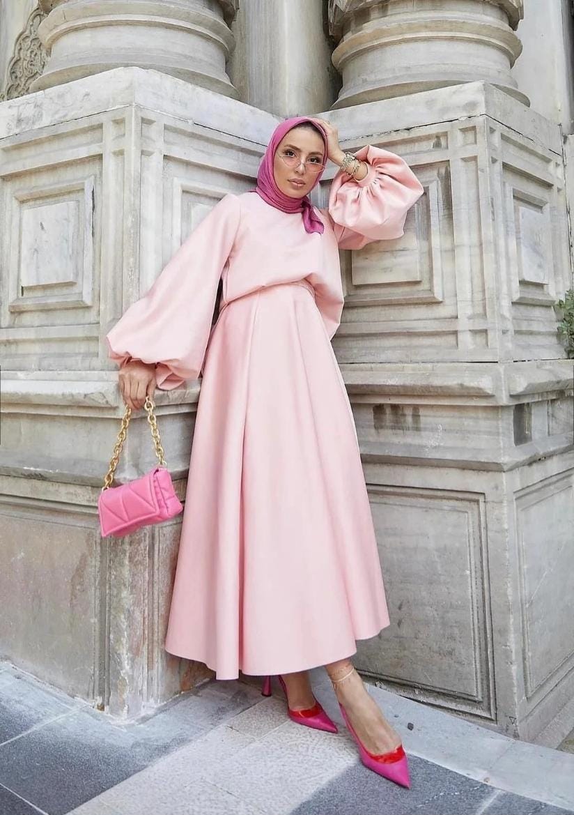 Elegance Scuba skirt Set (SK013)