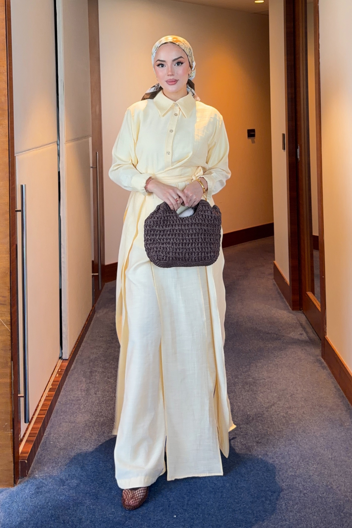 Breathable Linen Blend Tunic & Trouser Set — Sari
