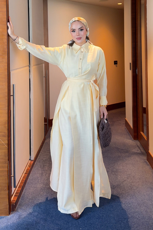 Breathable Linen Blend Tunic & Trouser Set — Sari